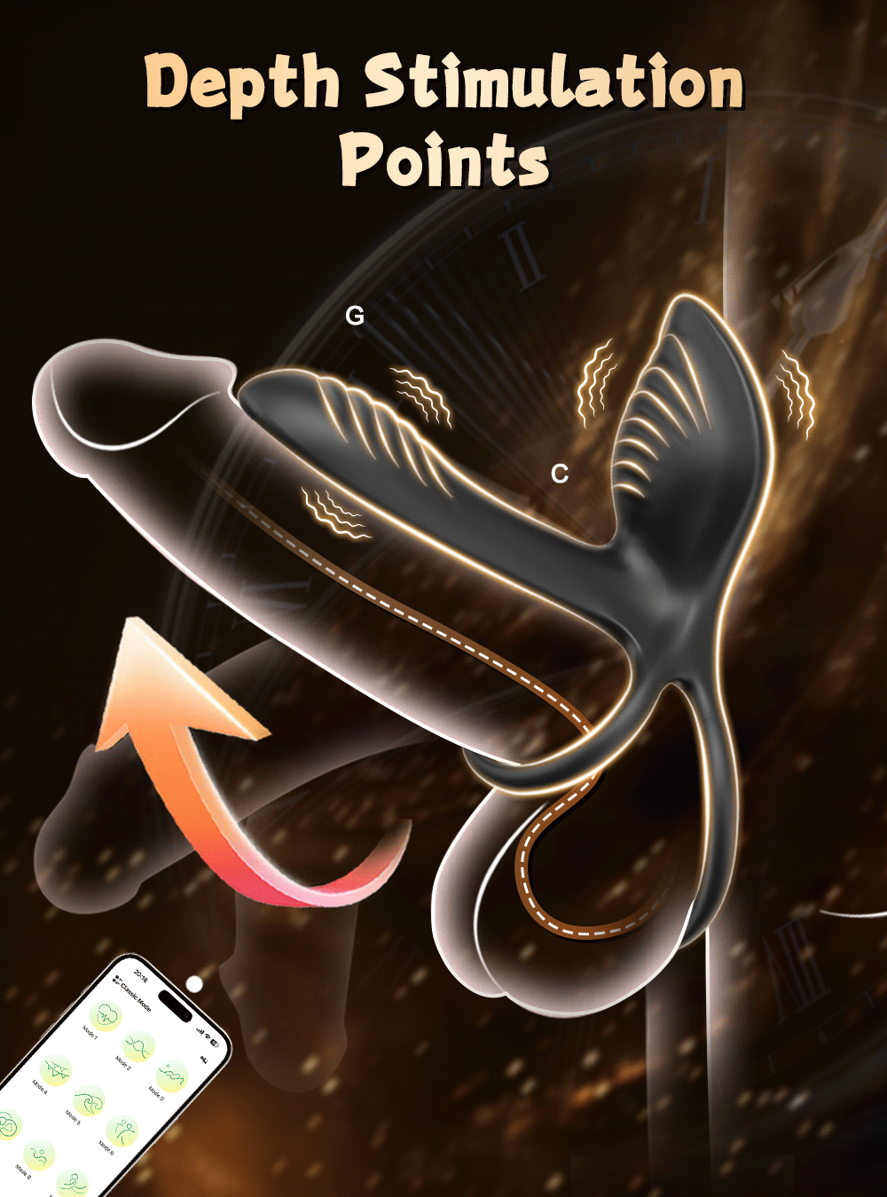 The Rose Smoke - App-Controlled Pleasure Ring