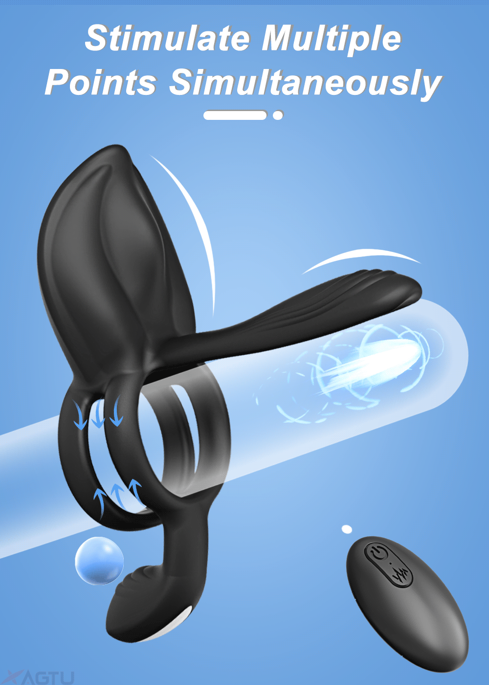 The Rose Smoke - Vibrating Desire Cock Ring