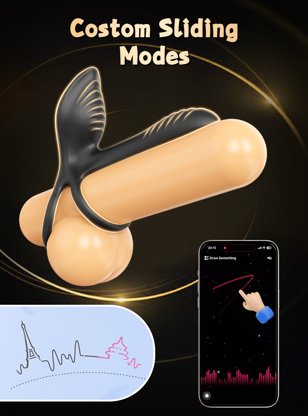 The Rose Smoke - App-Controlled Pleasure Ring