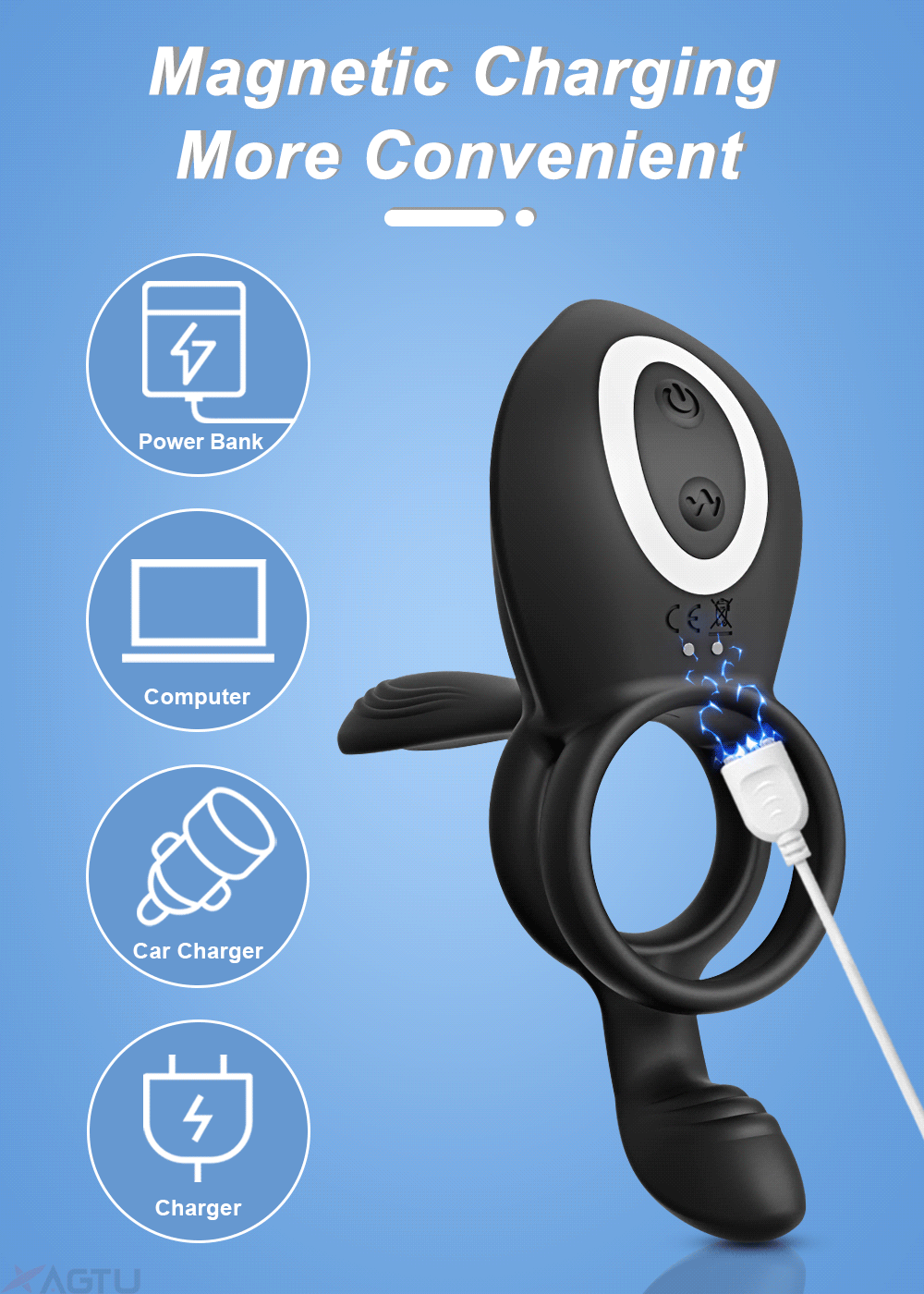 The Rose Smoke - Vibrating Desire Cock Ring