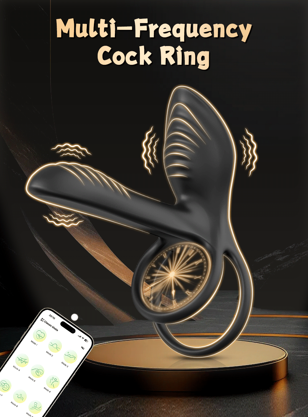 The Rose Smoke - App-Controlled Pleasure Ring